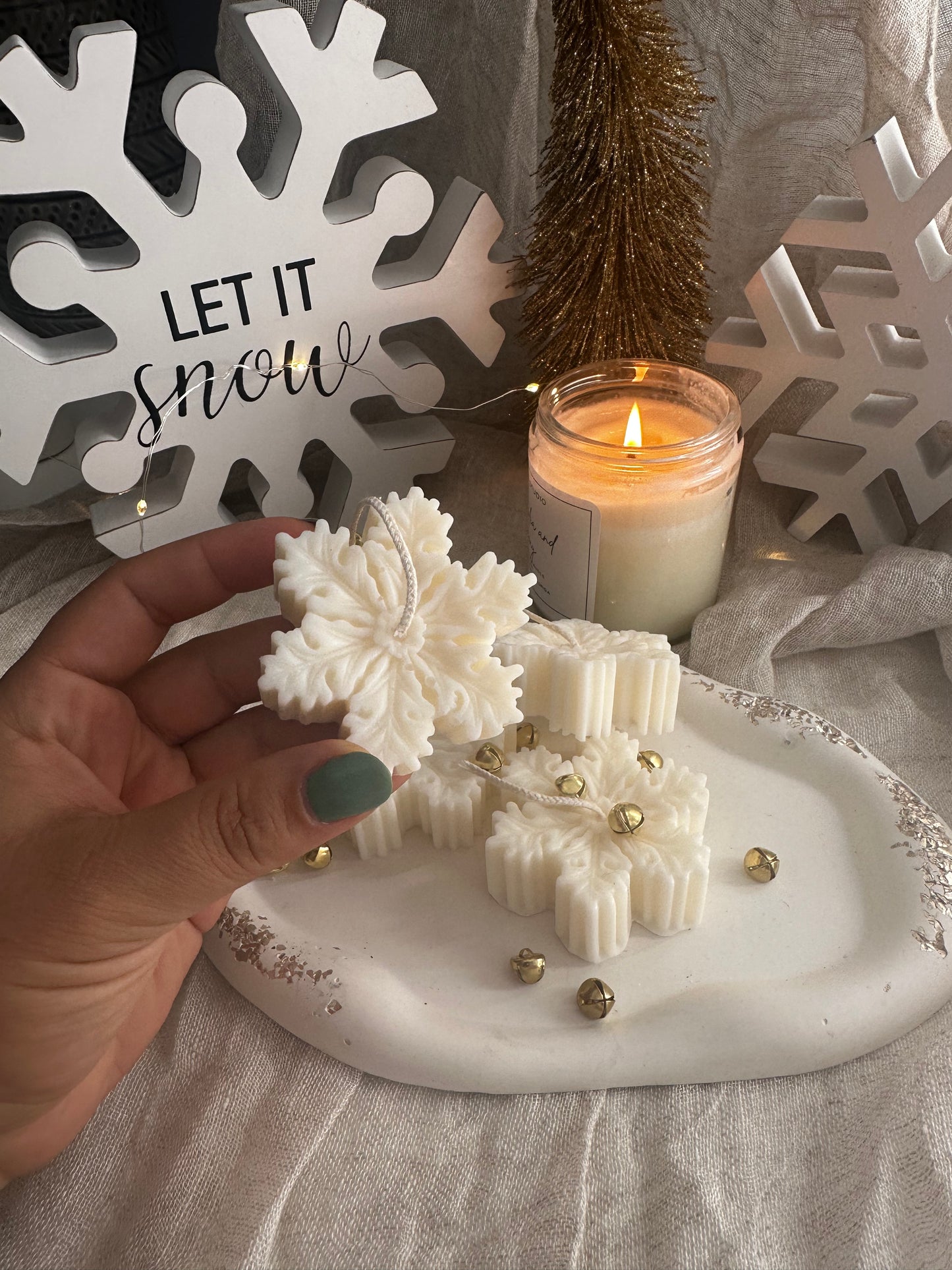 Snowflake Candle