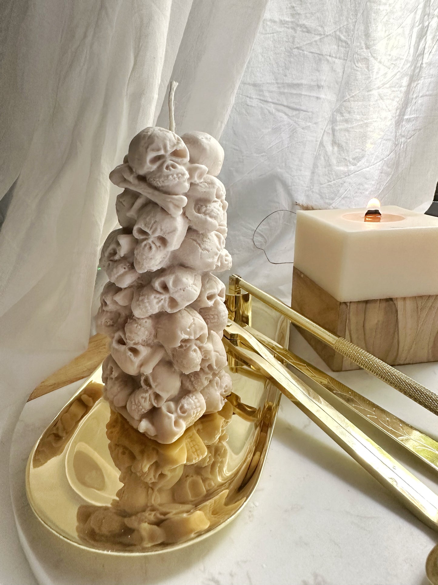 Skull Head Mountain Candles