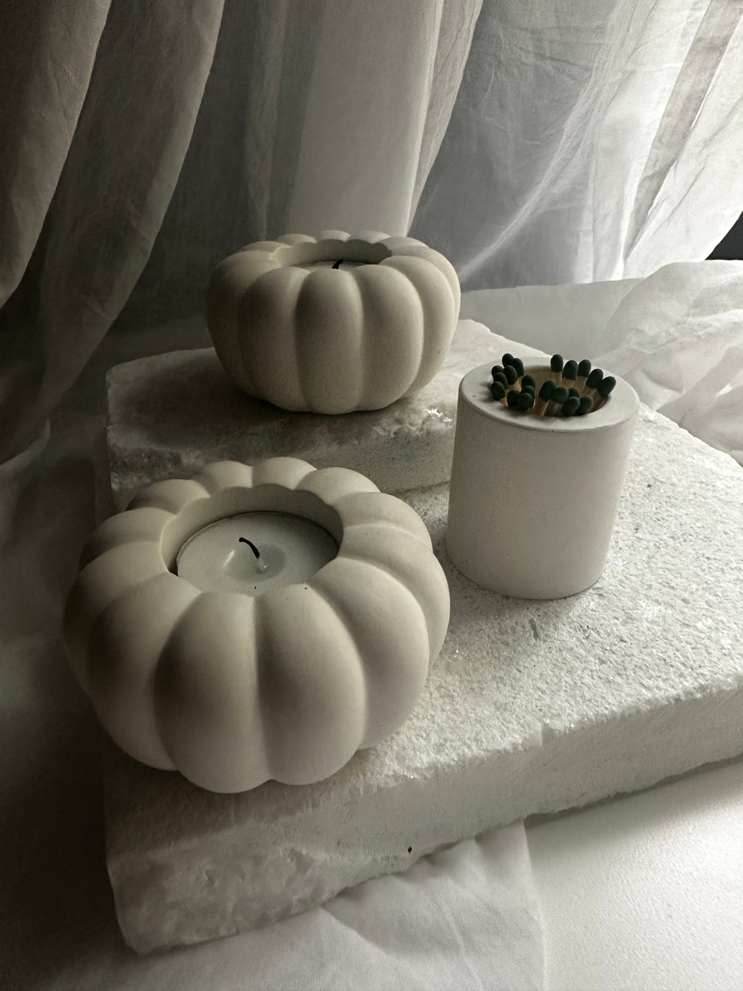 Pumpkin tea light holder