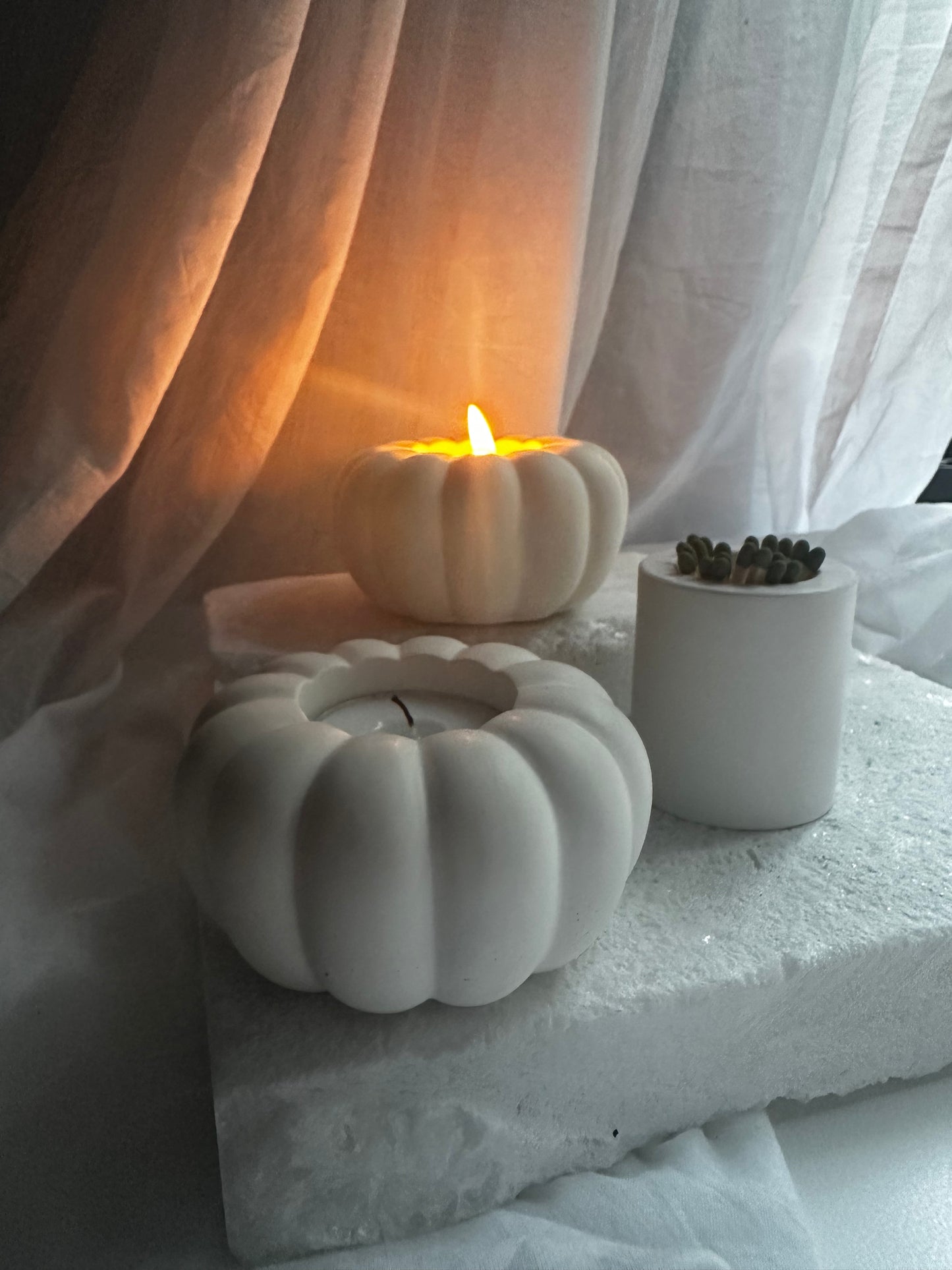 Pumpkin tea light holder