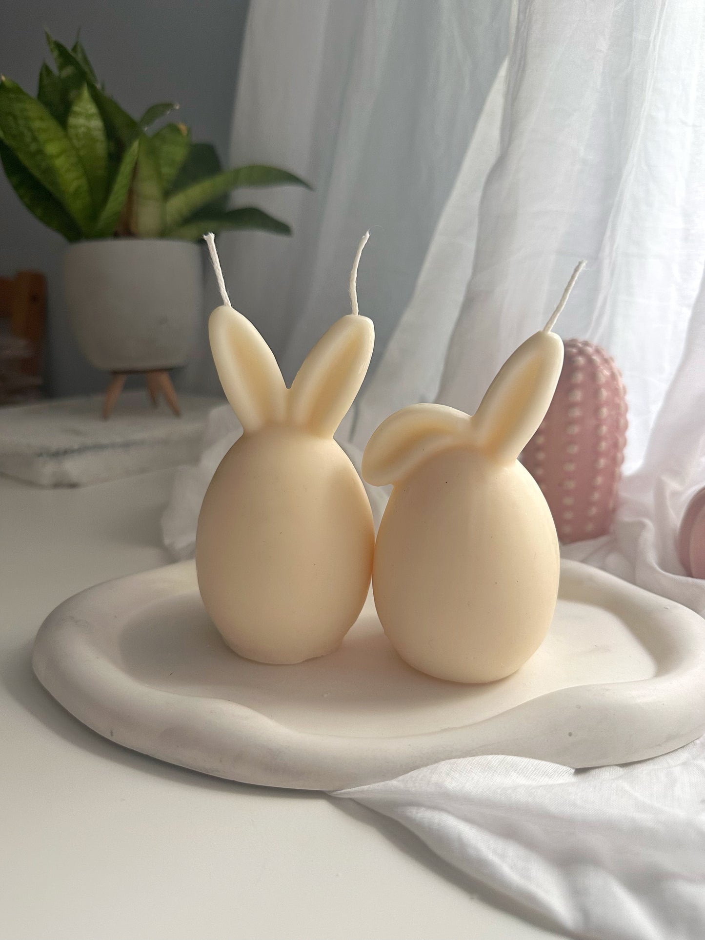 Easter Bunny Egg Candle For Easter Gift, Rabbit Soy Candle