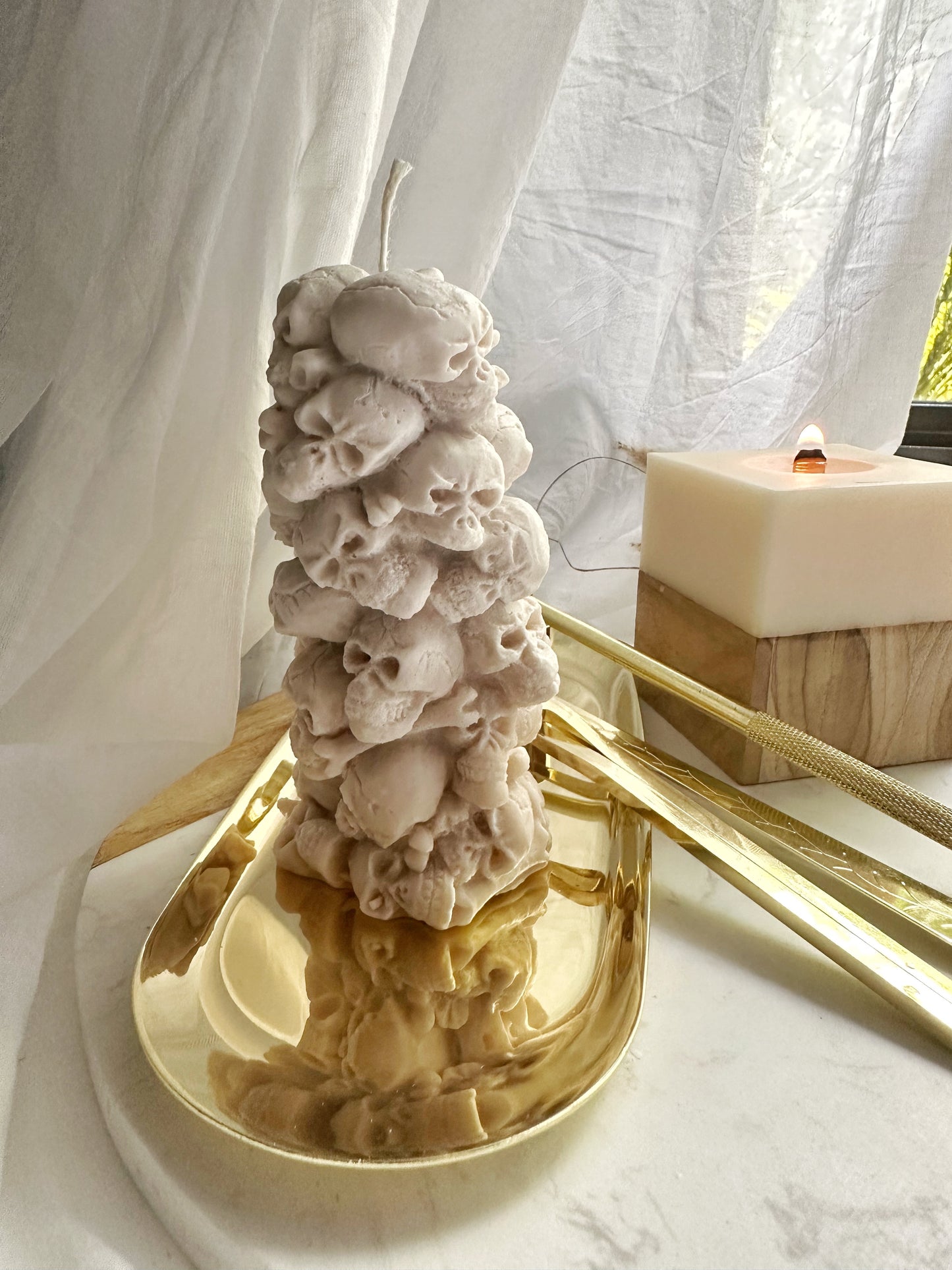 Skull Head Mountain Candles