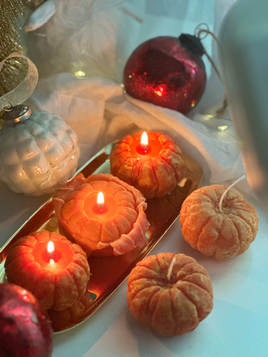 MANDARIN ORANGE fruit candle/ Realistic Tangerine Candle/Christmas Candle/ Soy Candle//Choose Your Scent/ Candle / Gift Candle/ Food Candle