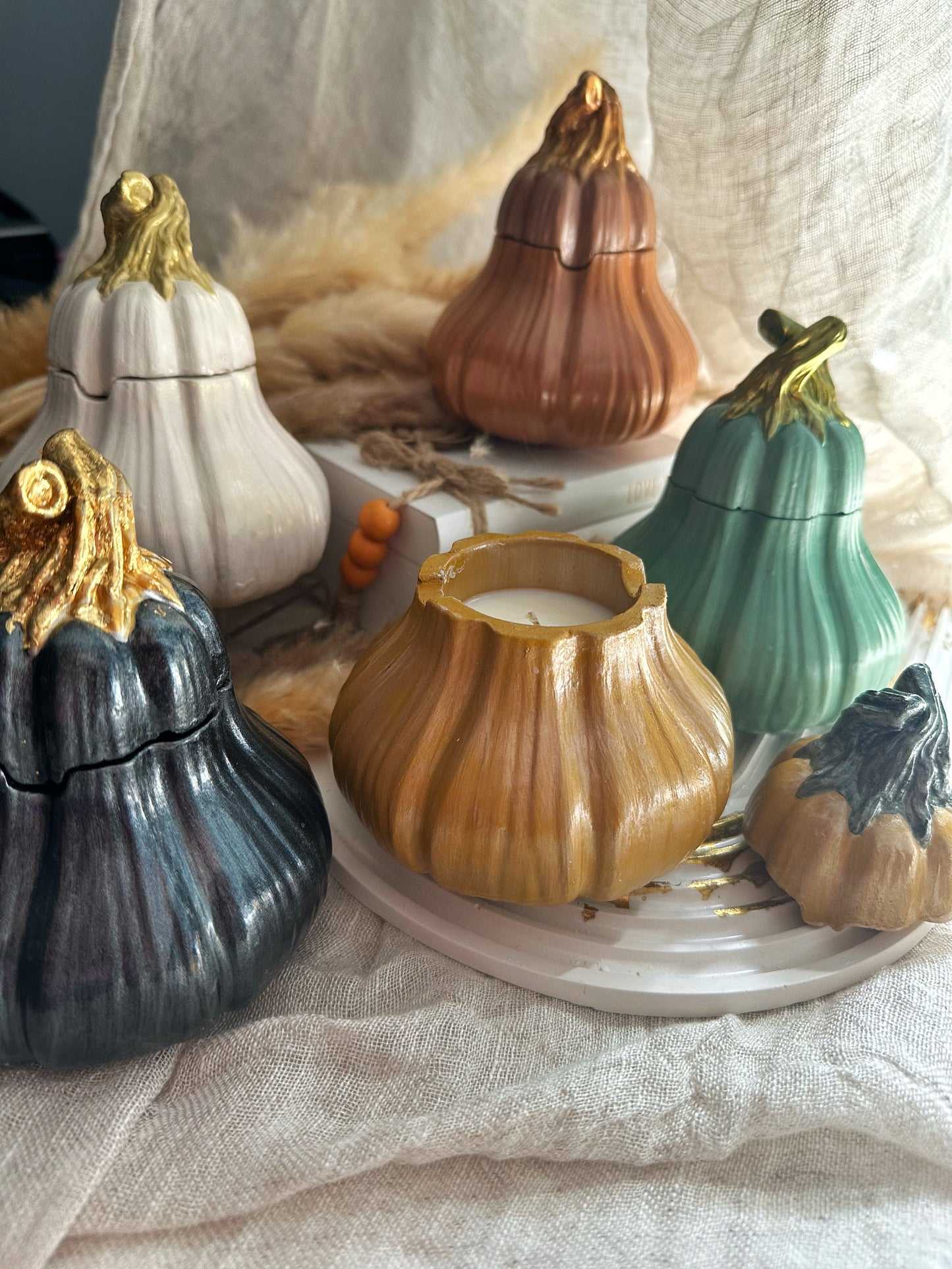 Butternut squash candle, pumpkin candle