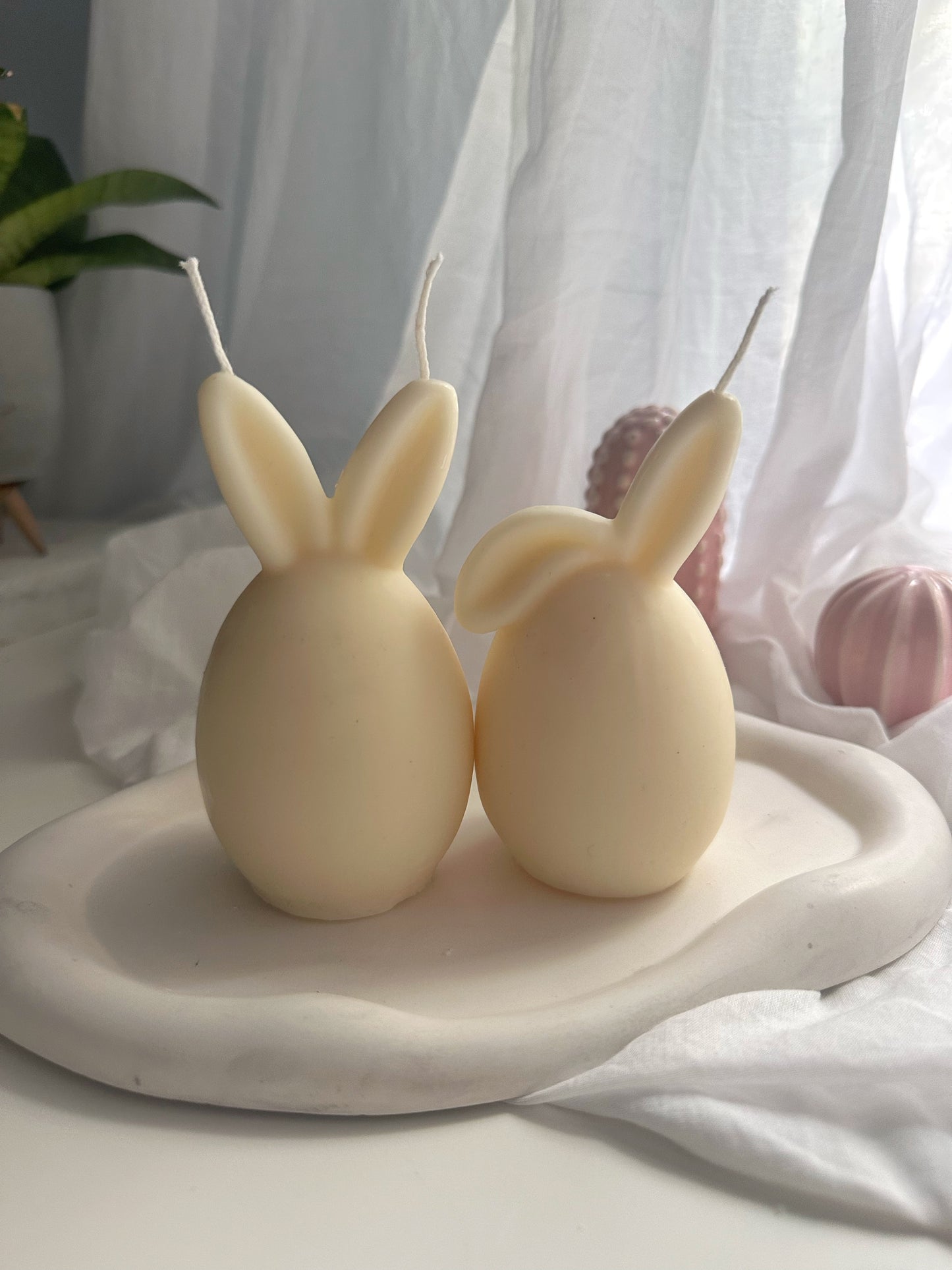 Easter Bunny Egg Candle For Easter Gift, Rabbit Soy Candle