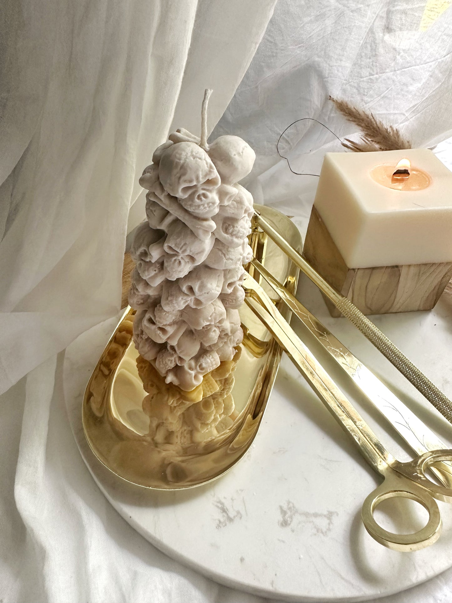 Skull Head Mountain Candles