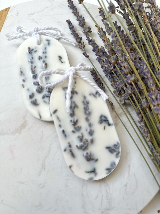 Lavender - Handmade scented Wax Sachet, Natural Aroma/Non Toxic Tablet Eco Closet Freshener
